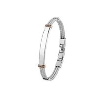 Bracciale Bliss Uomo Bl rebel in Acciaio Diamante Black 0.09 Ct 20102510 - 20102510